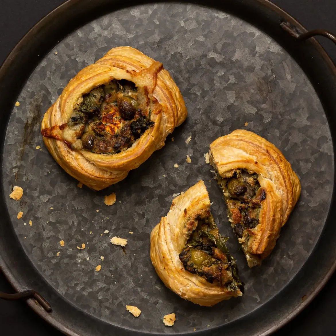 Goats Cheese And Olive En Croute